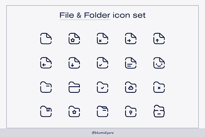 File & Folder icon set icon icon design icons