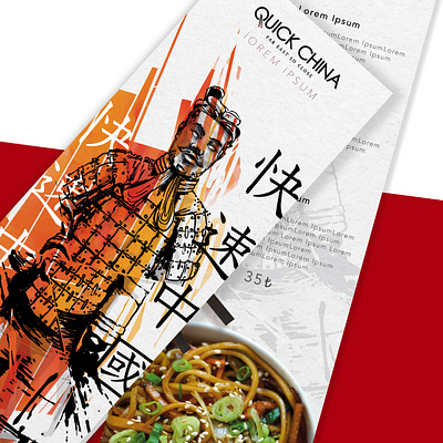 Illustration Menu Design for Asian Food Restaurant animation branding design illustration social media