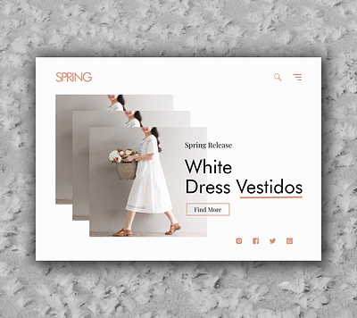 Minimalist Fashion Landing Page design fashion landing page minimalism ui ux web