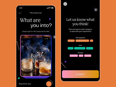 Lyfe: Social Nightlife App app application design nightlife social typography ui user experience ux