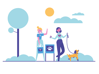 Characters and Dogs animation case study character design dog illustration illustrator simple vector