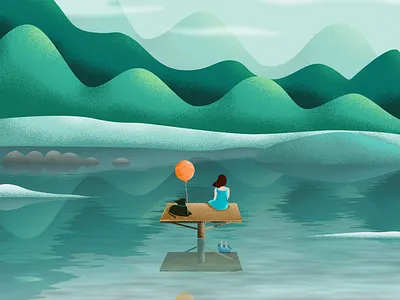 Lake 插画 插画练习