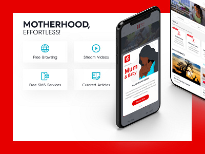 Mum & Baby baby health motherhood ui ui ux ux web design