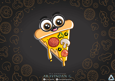 Pizza Man adobe illustrator animation design dog dominic flask domino dominos doodle pixel pixel art pixels pizza pizza box pizza hut pizza logo pizza menu pizzeria