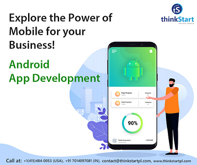 Android App Development Company | ThinkStart android app development android app development company app app developers app ui application development developer landing page mobile app developers mobile app development company ui ui ux