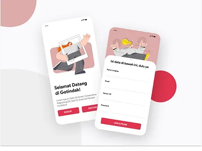 Register Screen - Exploration app clean design illustration login login design login screen mobile ui uidesign uipractice uiux ux