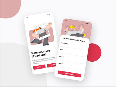 Register Screen - Exploration app clean design illustration login login design login screen mobile ui uidesign uipractice uiux ux