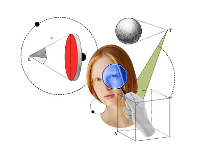 Perfectionism article collage geometry illustration