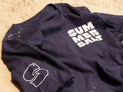 Summer Salt T-shirt brand identity branding brice pop fast casual logo nyc restaurant branding t shirt tee