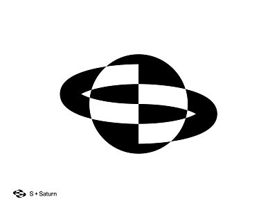 S + Saturn blockchain coin design geometric logo logodesign mark minimal nft planet s saturn token