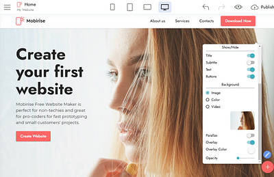 Mobirise Free Website Builder | Beta v5.0.25 bootstrap design html5 mobile responsive software webdesign webdevelopment website website builder