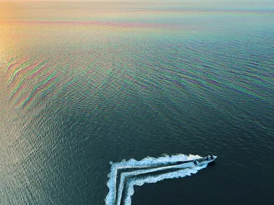 Uncanny Boat Ride - Digital Wilderness boat drone editing flight flying landscape nature ocean sea surreal surrealism trippy video video design visual design