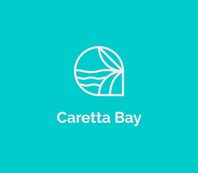 Caretta Bay | Logomark accessories beach beach wear brand brand identity icon illustration lineart logo mark monoline symbol towels vector