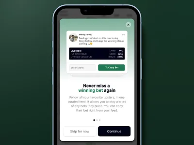 App Walkthrough app bet betting blur card clean design gambling green illustration ios soccer swipe ui ux