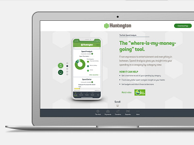 Huntington landing page ui ui design ux website website design