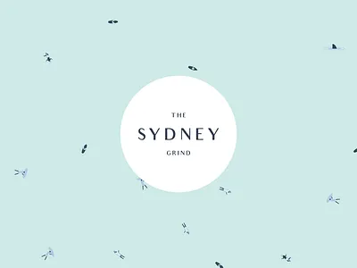 The Sydney Grind Cafe branding design hand drawn illustration logo package design packagedesign surf surfing vector