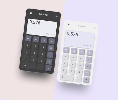 DailyUI 004 - Calculator UI calculator dailyui dailyuichallenge day004 figma neumorphism uidesign