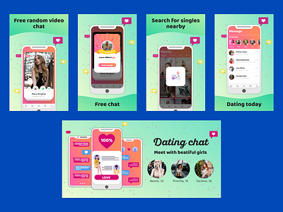 Covers for Google Play application. app app design application cover google play illustration