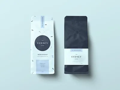 The Sydney Grind Cafe branding design hand drawn illustration logo package design packagedesign surfing sydney