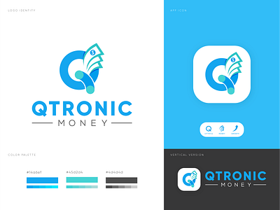 Qtronic money - modern logo design | iOs App icon banking branding checkout credit card financial financial provider financial tech company logo fintech logo logo logo design minimal pay pay logo payment gateway logo payment method logo payment provider tech logo technology techonology branding wallet