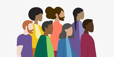 Shades of Diversity colourful community culture diverse group illustration inclusive people shade vibrant