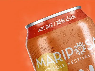 Mariposa Folk Festival Beer adobe ilustrator beer packaging design branding design graphic design packaging