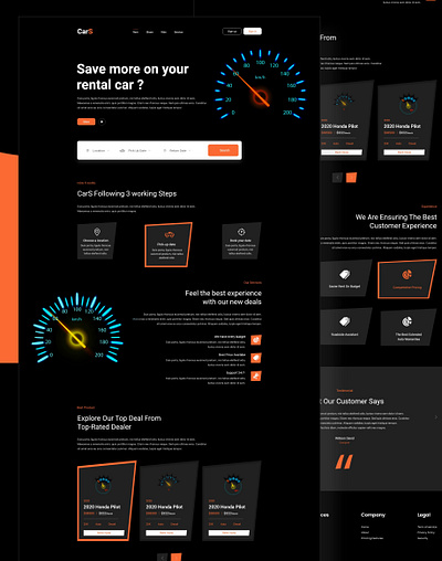 Car Rental Agency Landing Page agency auto automobile booking business car creative agency creative design dribbble best shop mail chimp rental rentals service travel vacation van vehicle