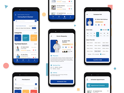 Doctor Appointment App Design android app appointment booking daily ui design daily ui design challenge doctor app figma illustrator ios app mobile app design photoshop ui design ui ux design user experience design user interface design ux design