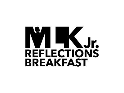 MLK Jr. Reflections Breakfast Logo branding breakfast design illustrator logo mlk mlk jr reflections vector warmup weekly