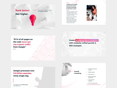 Company Presentation deck modern presentation presentation design presentation template seo agency slides