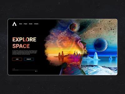 Explore Space creativity design desktop explore ideas space spaceman ui ui ux ui design uidesign uiux ux ux ui ux design uxdesign uxui uxui design uxuidesign web