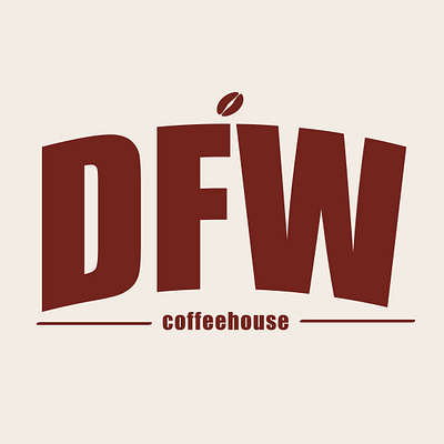 DFW coffeehouse branding coffee coffeeshop design logo minimalist design minimalist logo personal project typography