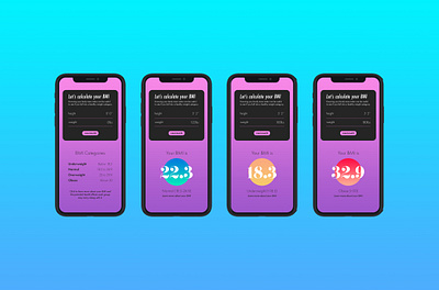 Daily UI :: 004 app bmi calculator calculator design calculator ui daily ui daily ui 004 daily ui challenge dailyui dailyuichallenge design health lifestyle mobile mobile ui ui