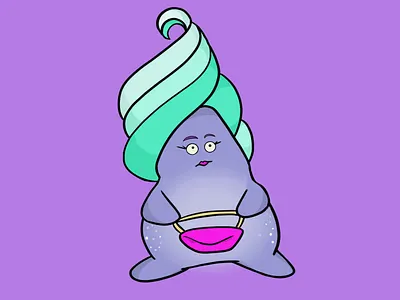 Dollop cartoon character cartoons character character design design drawing illustration