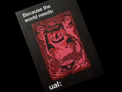 UAL 2021/22 Prospectus Cover black black magic blood book book cover brochure bubble dope hell hellish hype illustration sacrifice smoke snake sweater tears torture university vector