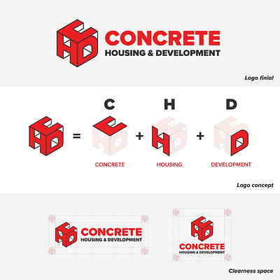 Concrete Branding logo brand branding colors concept creative design graphic illustration logo typography