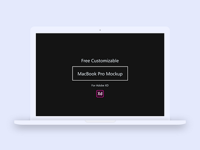 Free Macbook Pro Clay mockup for Adobe XD Download free clay mockup macbook mockup macbookpro mockup mockups mockups xd