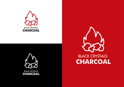 Logo Design for Black Crystals Charcoal brand brand identity branding branding and identity logo logo design