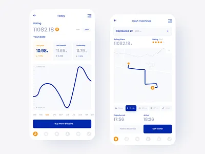 Cryptocurrency App app concept design interface mobile ui ux