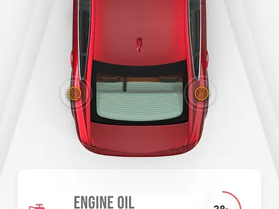 Car management system car futuristic red redesign redesign concept