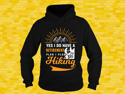 Yes i do have a retirement plan i plan to go hiking branding design illustration logo t shirt design t shirt graphic t shirt illustration t shirt mockup t shirt mockup template t shirt print t shirts tshirt tshirt art tshirt design tshirtdesign tshirts typography ui ux vector