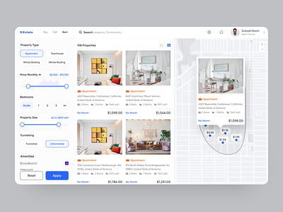 Real Estate Platform apartment buy sell rent campaign dashboad furniture home home rent hotel booking house map marketing agency product property management property search real estate real estate agency real estate agent realestate rental web design