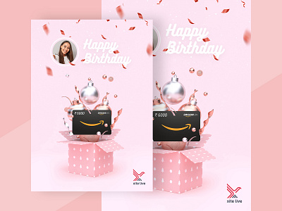 B'day Gift voucher adobe illustrator adobe photoshop amazon cofetti design gift voucher