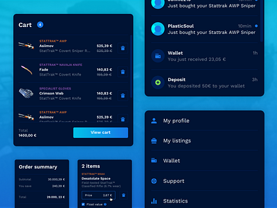 ItemHerald cs:go dota esports gaming item details marketplace skins tf2 trading ui ux webdesign