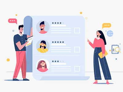 Choice of worker career character hiring process illustration lifestyle office people people illustration recruitment vector vector illustration work