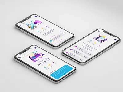 Full Stop graphic design responsive ui ux web design