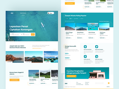 Travel Landing Page Exploration - Jalan indonesia travel travel website traveling ui ui design uiux uiuxdesign user experience user interface ux design website design