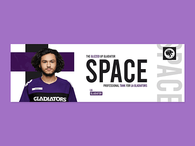 Overwatch Space Banner // Minimal Esports Banner banner design esports flat gaming minimal modern overwatch overwatch league twitch twitter