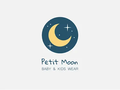Petit Moon branding design flat icon icons logo logo design logo designer logo maker logodesign moon