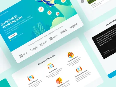 Landing Page Exploration for TapChief Unlimited dailyui dailyuichallenge design illustration landing page remote work ui ux visual design web design